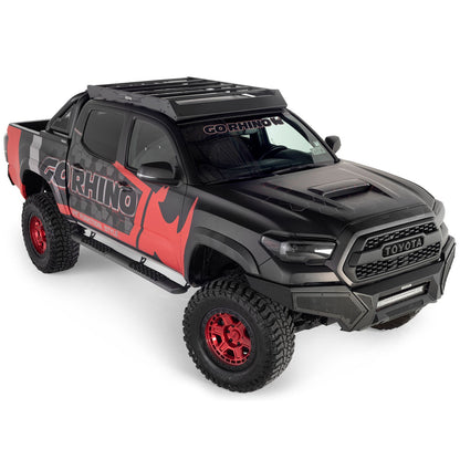 Ceros Low Profile Roof Rack Textured Black 2016-2023 Toyota Tacoma Go Rhino-5