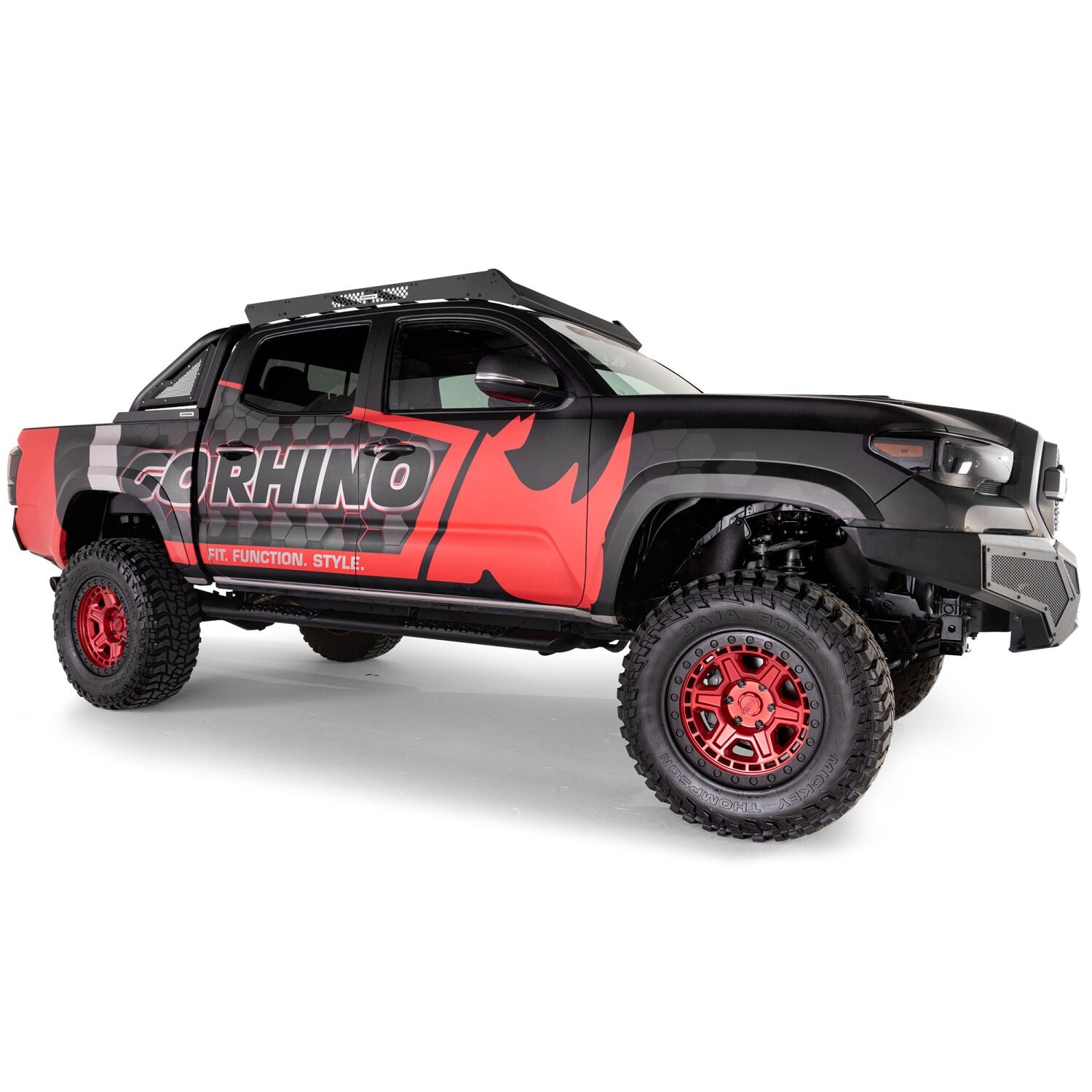 Ceros Low Profile Roof Rack Textured Black 2016-2023 Toyota Tacoma Go Rhino-6