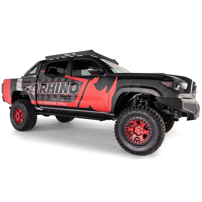 Ceros Low Profile Roof Rack Textured Black 2016-2023 Toyota Tacoma Go Rhino-6