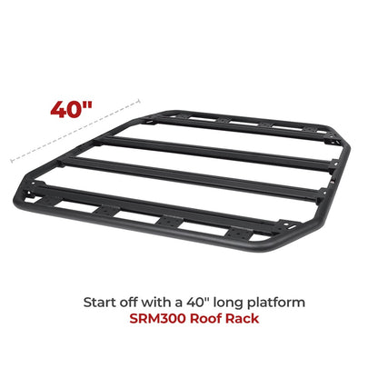SRM300 Universal Center Rack Extention Textured Black Go Rhino-3
