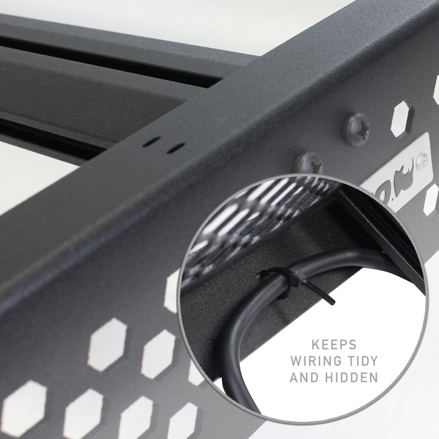 Ceros Low Profile Roof Rack Textured Black 2015-2026 Ford F-150 Go Rhino-6