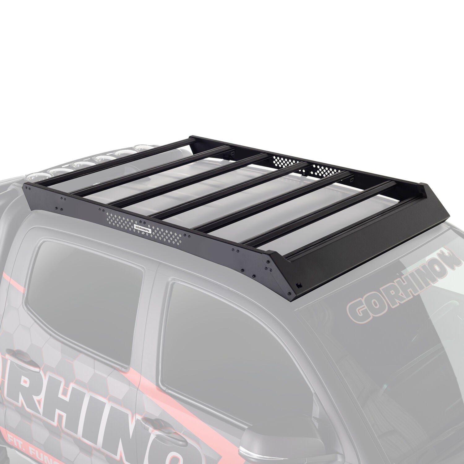 Ceros Low Profile Roof Rack Textured Black 2024-2026 Toyota Tacoma Go Rhino-4