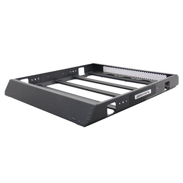 SRM400 Fabricated Customizable Steel Basket Roof Rack Textured Black Go Rhino-42