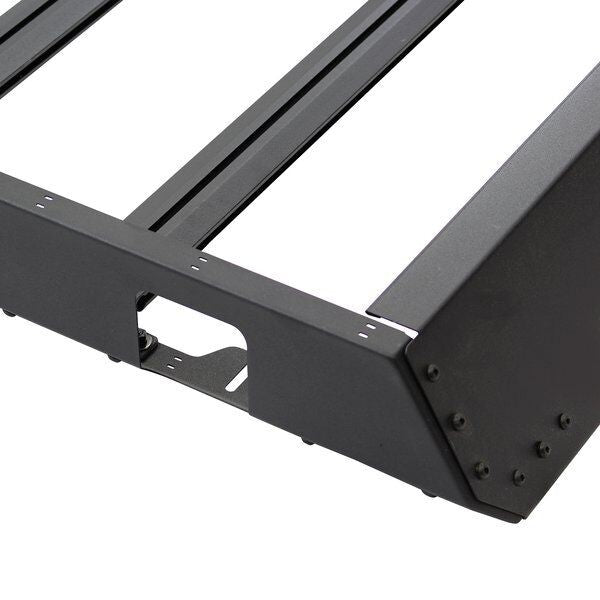 SRM400 Fabricated Customizable Steel Basket Roof Rack Textured Black Go Rhino-39