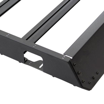 SRM400 Fabricated Customizable Steel Basket Roof Rack Textured Black Go Rhino-9