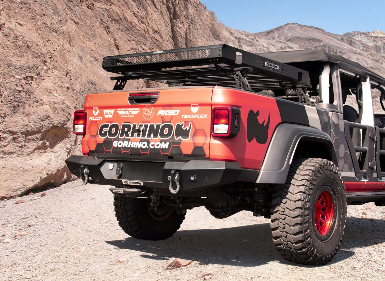 XRS Cross Bars Truck Bed Rail Kit for Mid Sized Trucks without Tonneau Covers Textured Black 2005-2026 Nissan Frontier 2015-2026 Colorado/Canyon 2016-2026 Toyota Tacoma Go Rhino-1