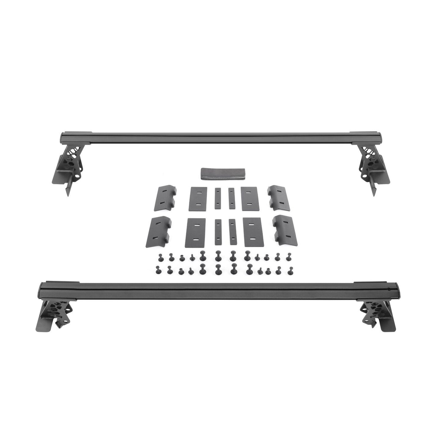 XRS Cross Bars Truck Bed Rail Kit for Mid Sized Trucks without Tonneau Covers Textured Black 2005-2026 Nissan Frontier 2015-2026 Colorado/Canyon 2016-2026 Toyota Tacoma Go Rhino-2