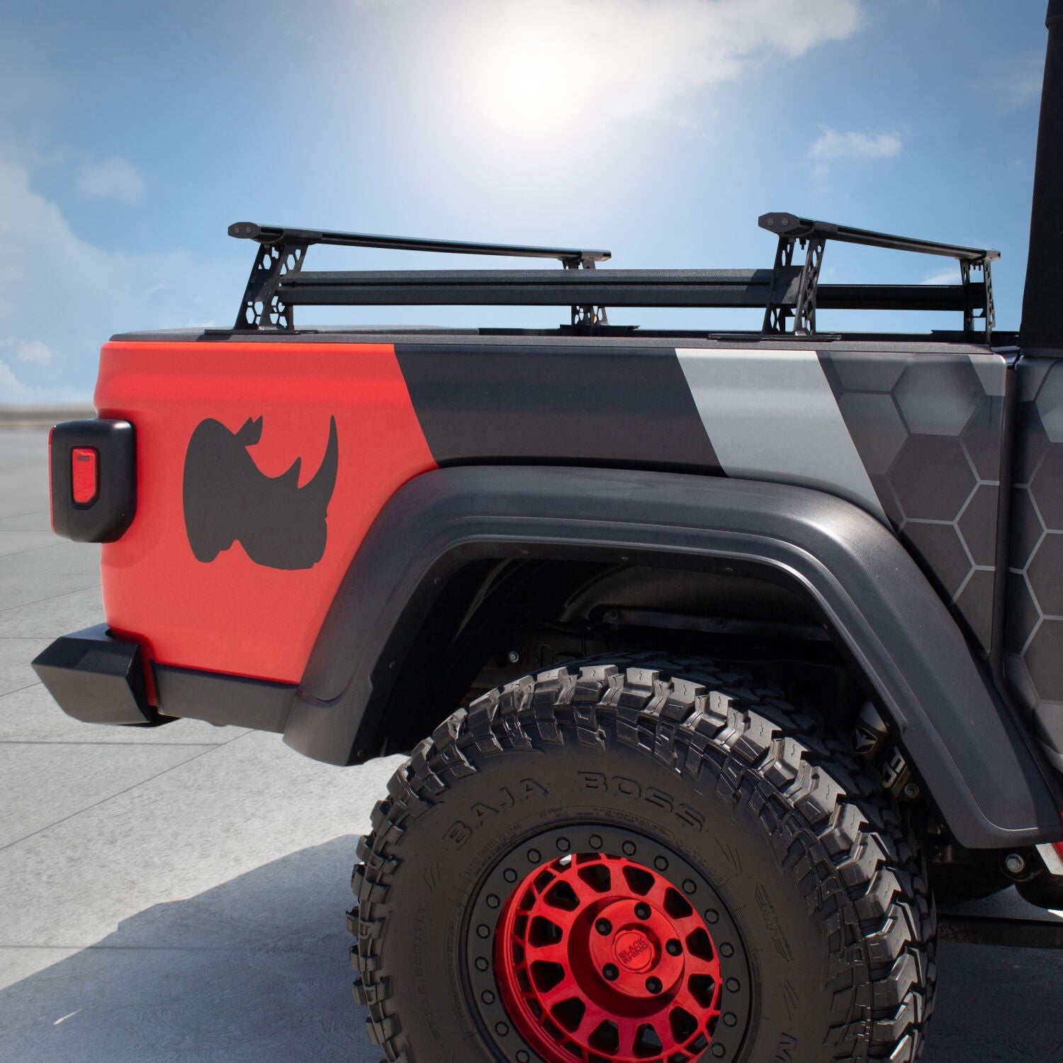 XRS Cross Bars Truck Bed Rail Kit for Mid Sized Trucks without Tonneau Covers Textured Black 2005-2026 Nissan Frontier 2015-2026 Colorado/Canyon 2016-2026 Toyota Tacoma Go Rhino-11