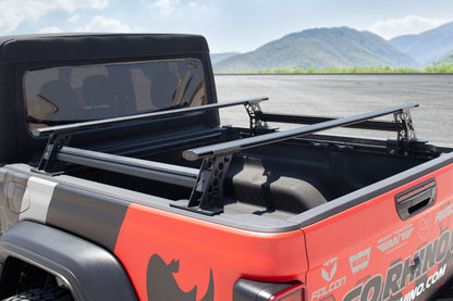 XRS Cross Bars Truck Bed Rail Kit for Mid Sized Trucks without Tonneau Covers Textured Black 2005-2026 Nissan Frontier 2015-2026 Colorado/Canyon 2016-2026 Toyota Tacoma Go Rhino-12