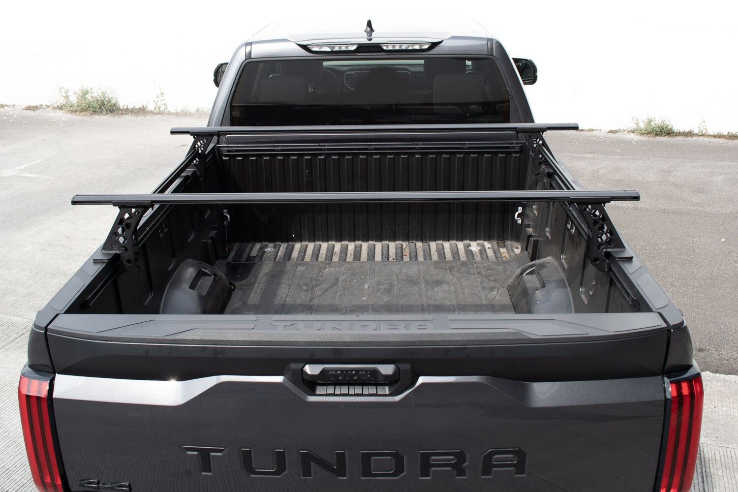 XRS Cross Bars Truck Bed Rail Kit for Full Sized Trucks without Tonneau Covers Textured Black 2007-2026 Toyota Tundra 2015-2026 Silverado/Sierra 2500 HD Go Rhino-6