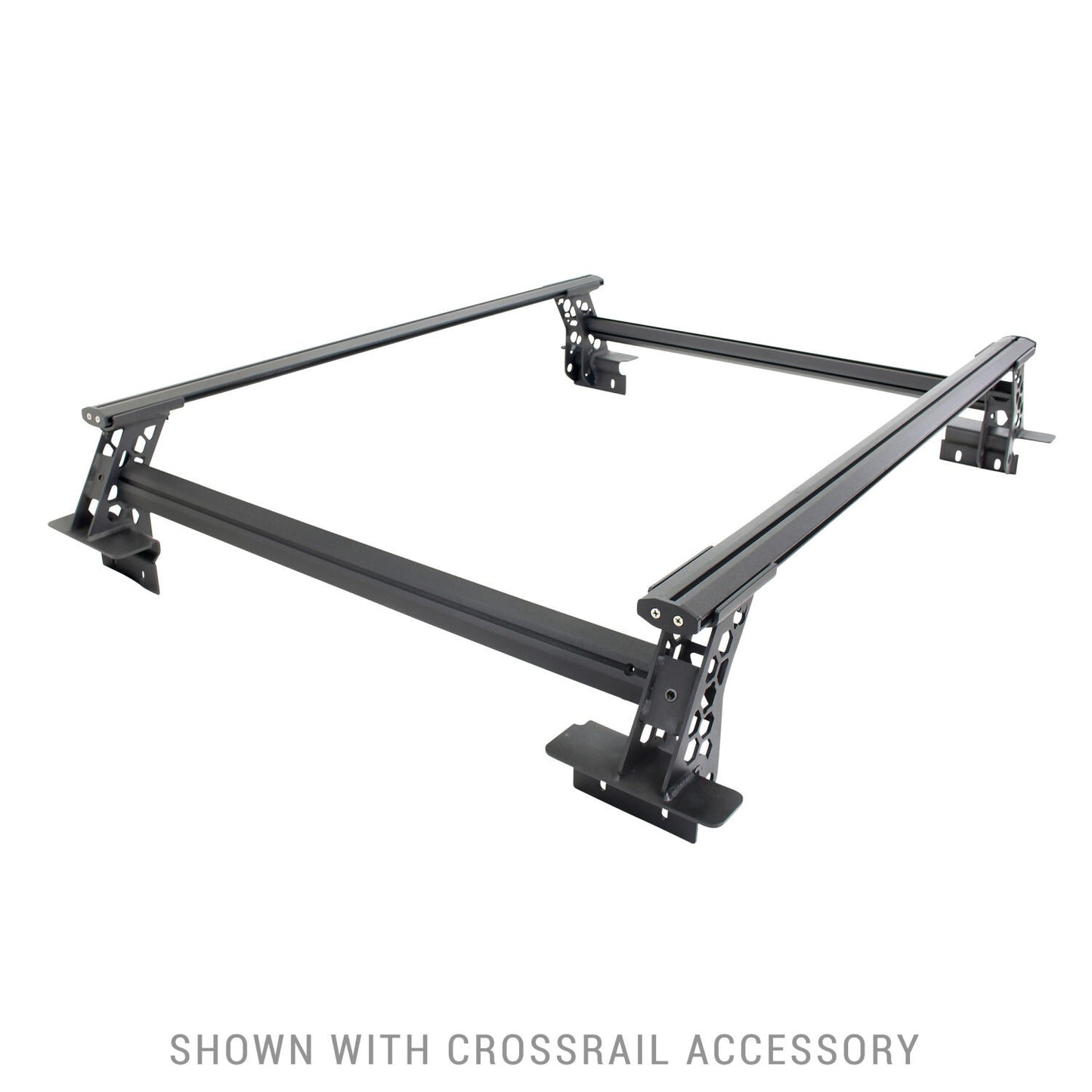 XRS Cross Bars Truck Bed Rail Kit for Full Sized Trucks without Tonneau Covers Textured Black 2007-2026 Toyota Tundra 2015-2026 Silverado/Sierra 2500 HD Go Rhino-7