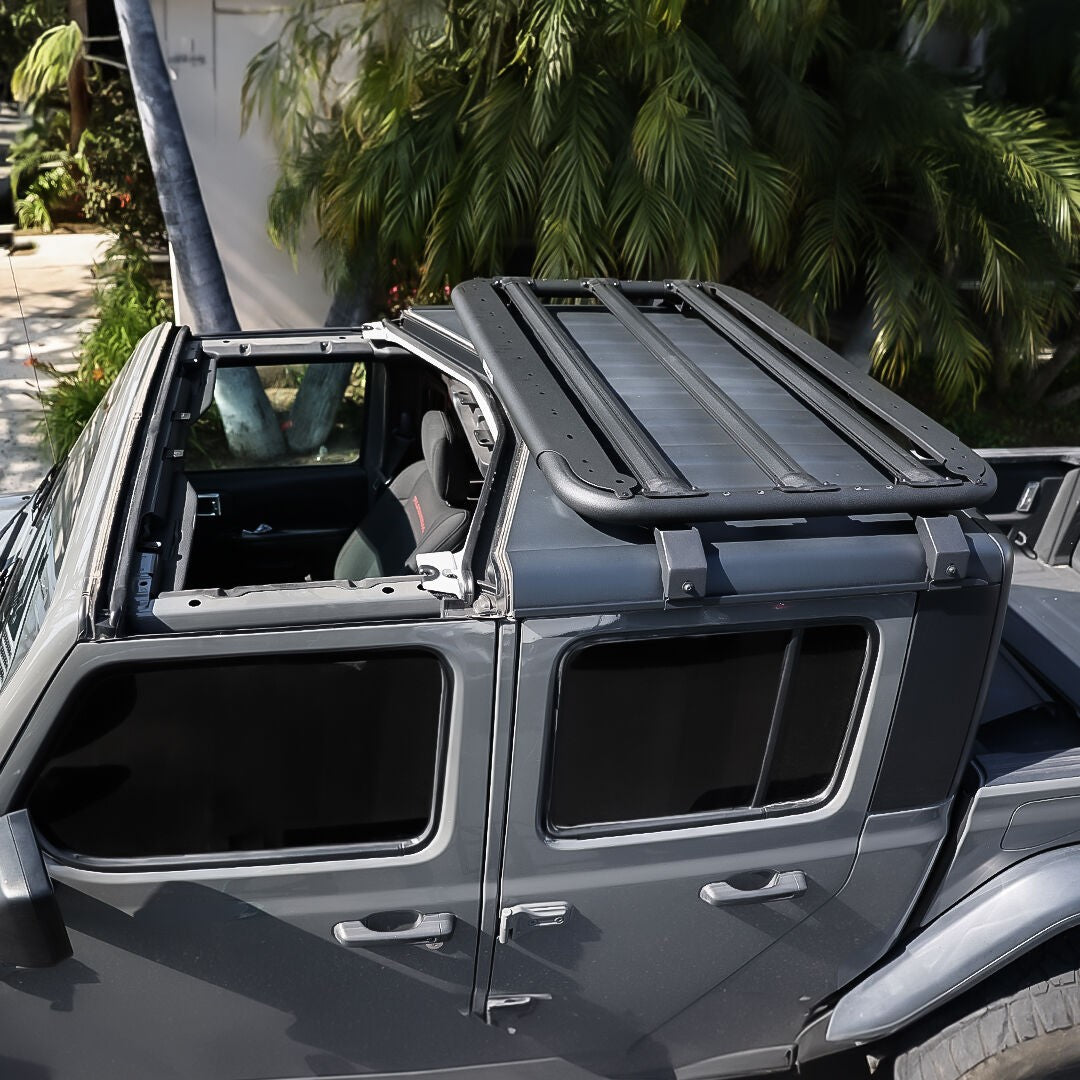 SRM500 35 Inch Flat Platform Roof Rack Textured Black Go Rhino-2