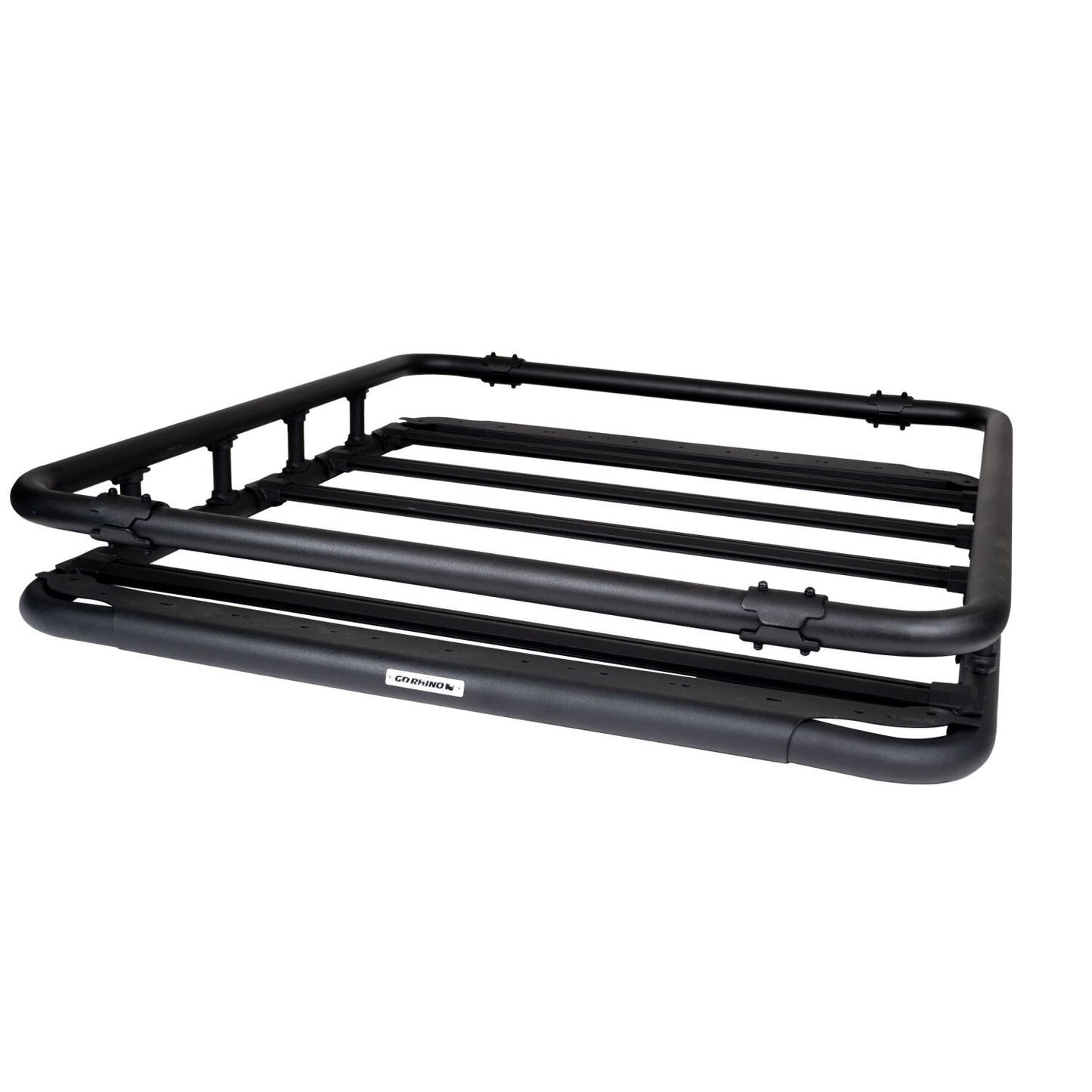 SRM500 Flat Platform Roof Rack With Full Rail Kit Textured Black Go Rhino-6
