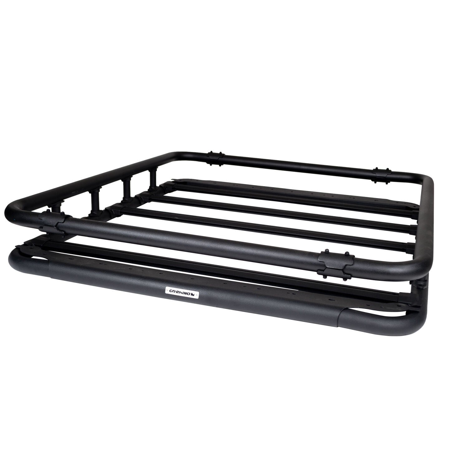 SRM500 Flat Platform Roof Rack With Full Rail Kit Textured Black Go Rhino-6