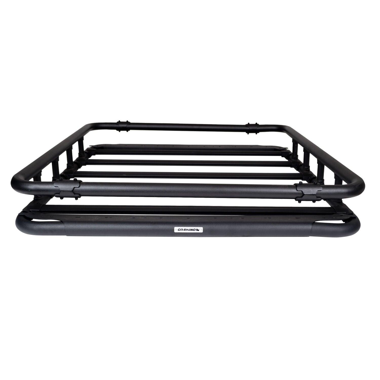 SRM500 Flat Platform Roof Rack With Full Rail Kit Textured Black Go Rhino-7