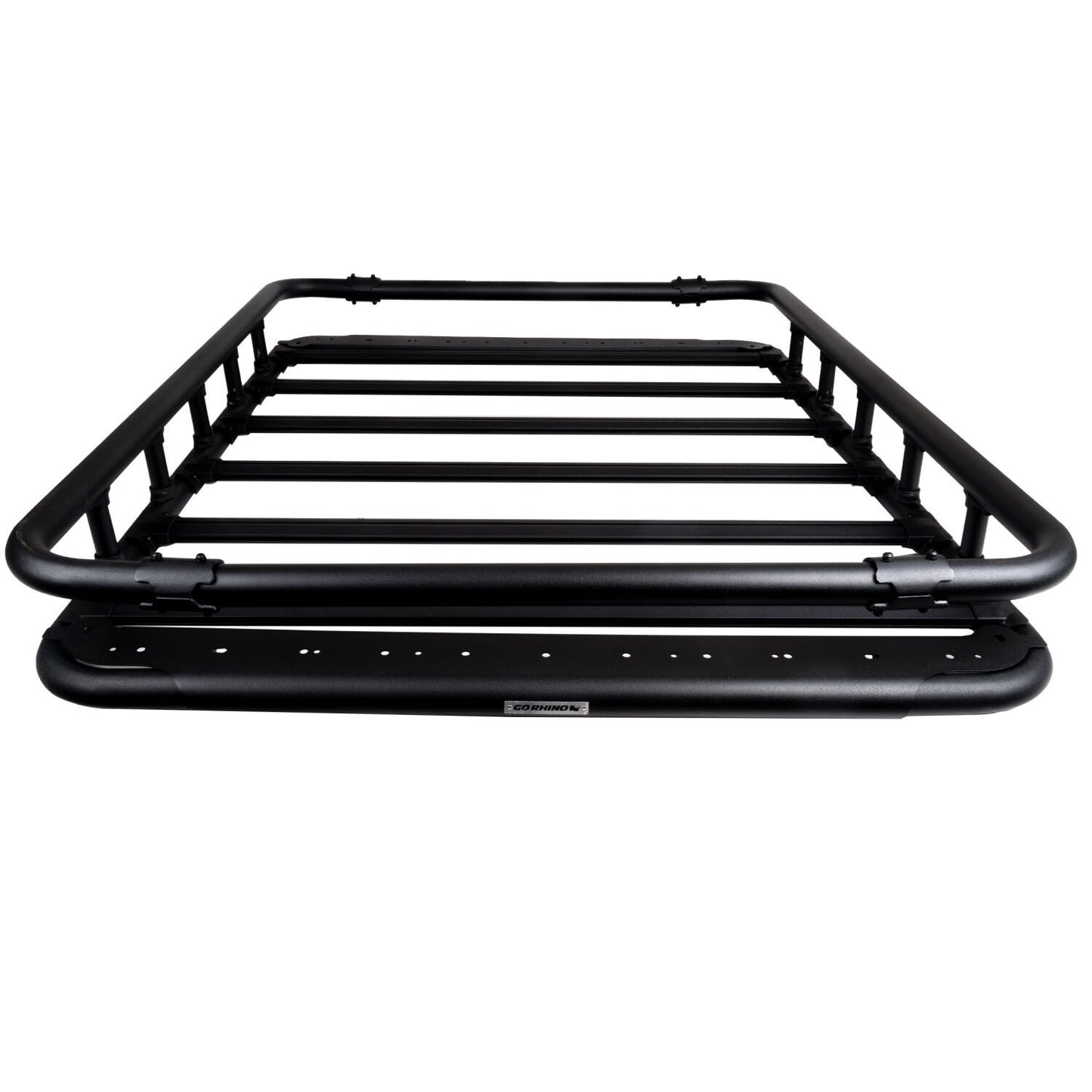 SRM500 Flat Platform Roof Rack With Full Rail Kit Textured Black Go Rhino-4