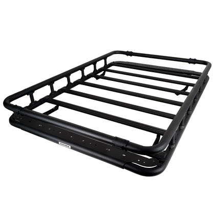 SRM500 Flat Platform Roof Rack With Full Rail Kit Textured Black Go Rhino