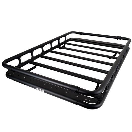 SRM500 Flat Platform Roof Rack With Full Rail Kit Textured Black Go Rhino
