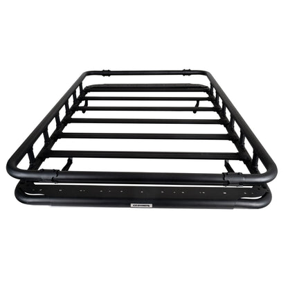 SRM500 Flat Platform Roof Rack With Full Rail Kit Textured Black Go Rhino-1