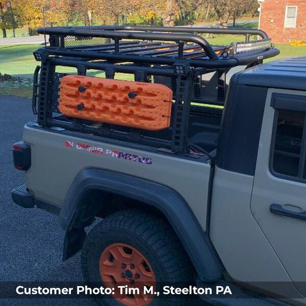 SRM600 Tubular Basket Style Roof Rack Textured Black Go Rhino-30