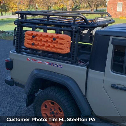 SRM600 Tubular Basket Style Roof Rack Textured Black Go Rhino-30