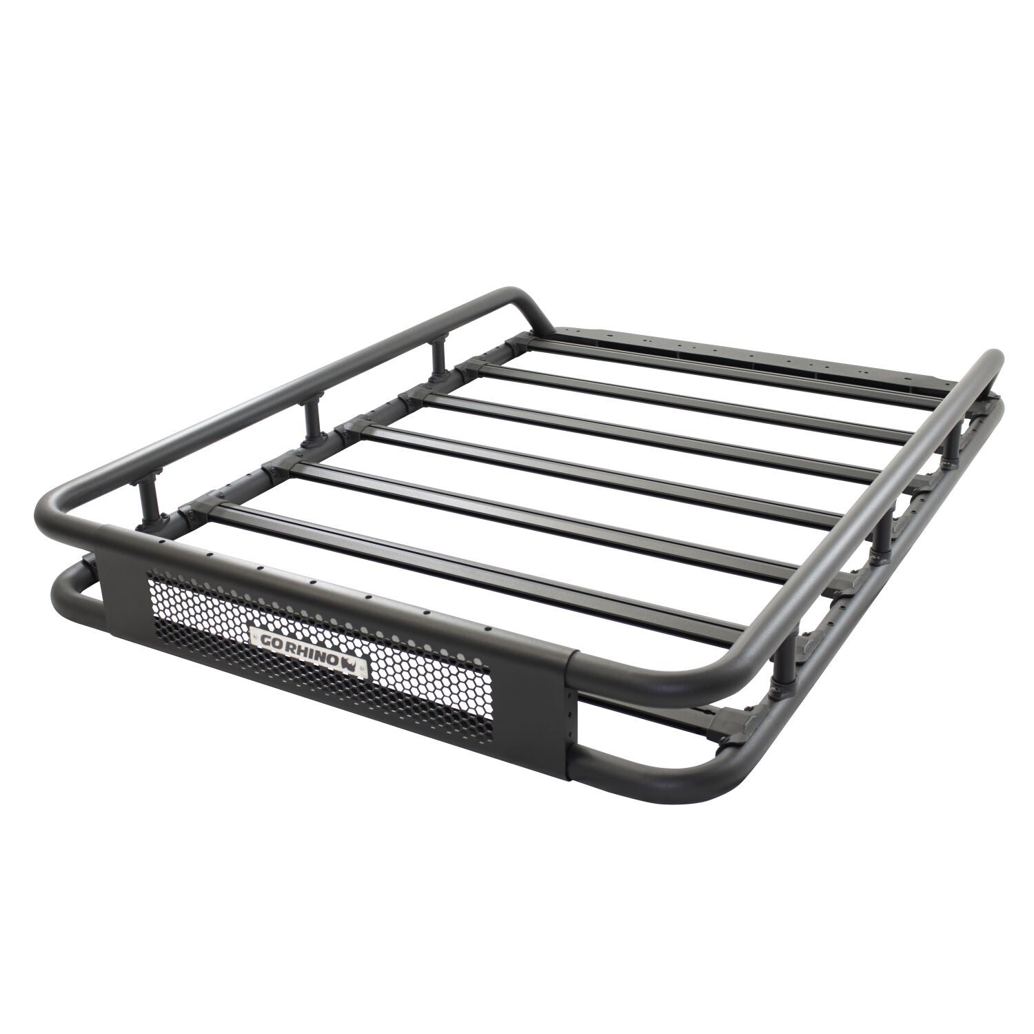 SRM600 Tubular Basket Style Roof Rack Textured Black Go Rhino-13