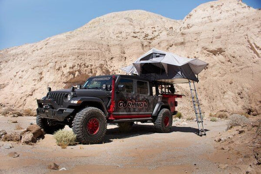 XRS Overland Xtreme Rack Jeep Gladiator JT Textured Black 2020-2025 Jeep Gladiator Go Rhino