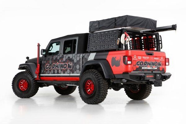 XRS Overland Xtreme Rack Jeep Gladiator JT Textured Black 2020-2025 Jeep Gladiator Go Rhino-6