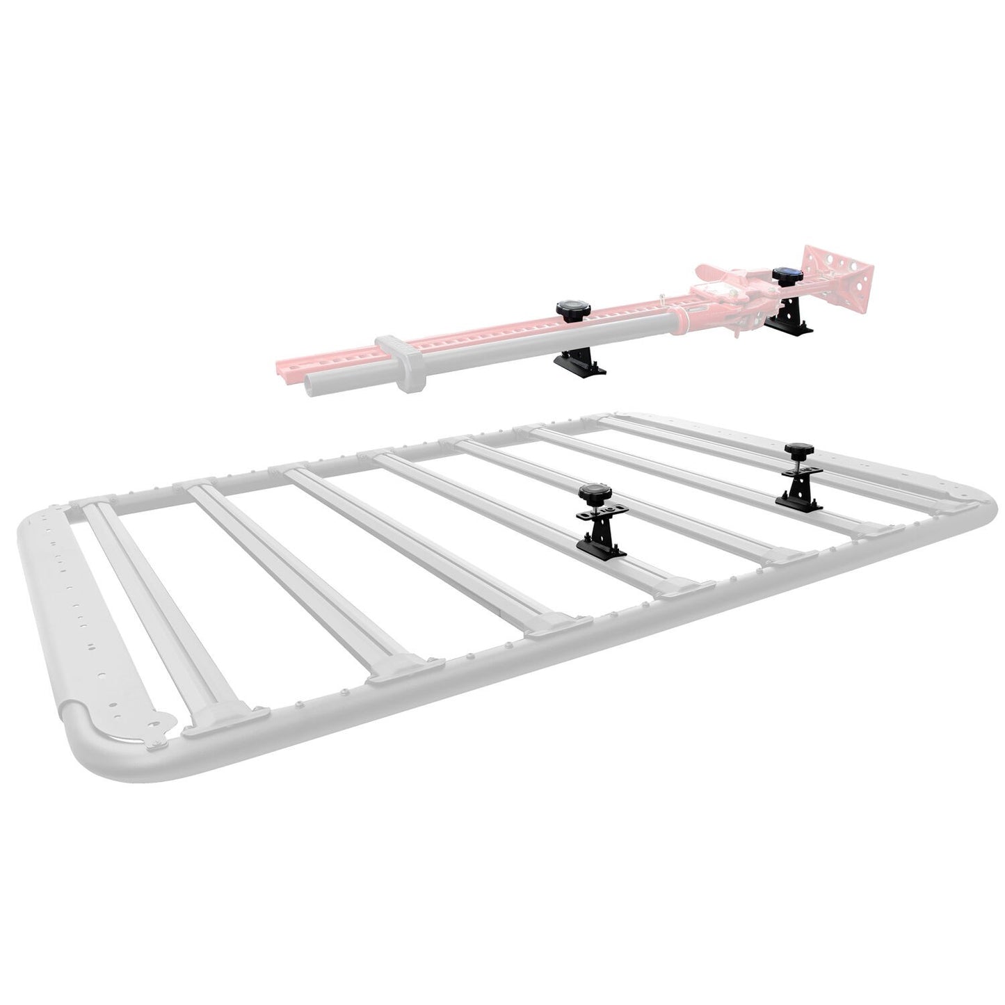 XRS/SRM 4 CORE Mount Kit for Hi Lift Jack Textured Black Go Rhino-1