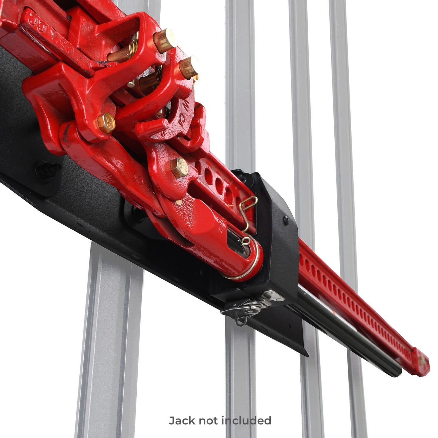 XRS/SRM 4 CORE Hi Lift Jack Mount with Clamp Textured Black Go Rhino-3