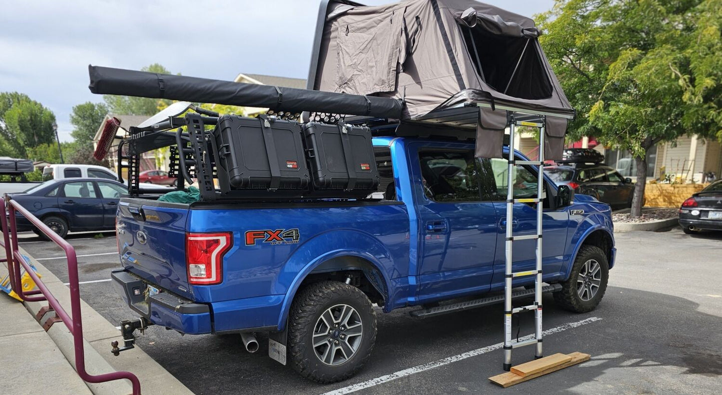 XRS Overland Xtreme Rack Full Size Trucks Textured Black 2014-2026 Toyota Tundra 2015-2026 Ford F-150 2019-2026 Silverado/Sierra 1500 Go Rhino-10