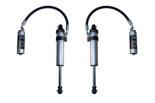 2003-2024 Toyota 4Runner 2005-2023 Toyota Tacoma 2007-2014 Toyota FJ Cruiser Front 2.5 Vs Stock Width Remote Reservoir W/CDCV Secondary Shocks Pair ICON Vehicle Dynamics