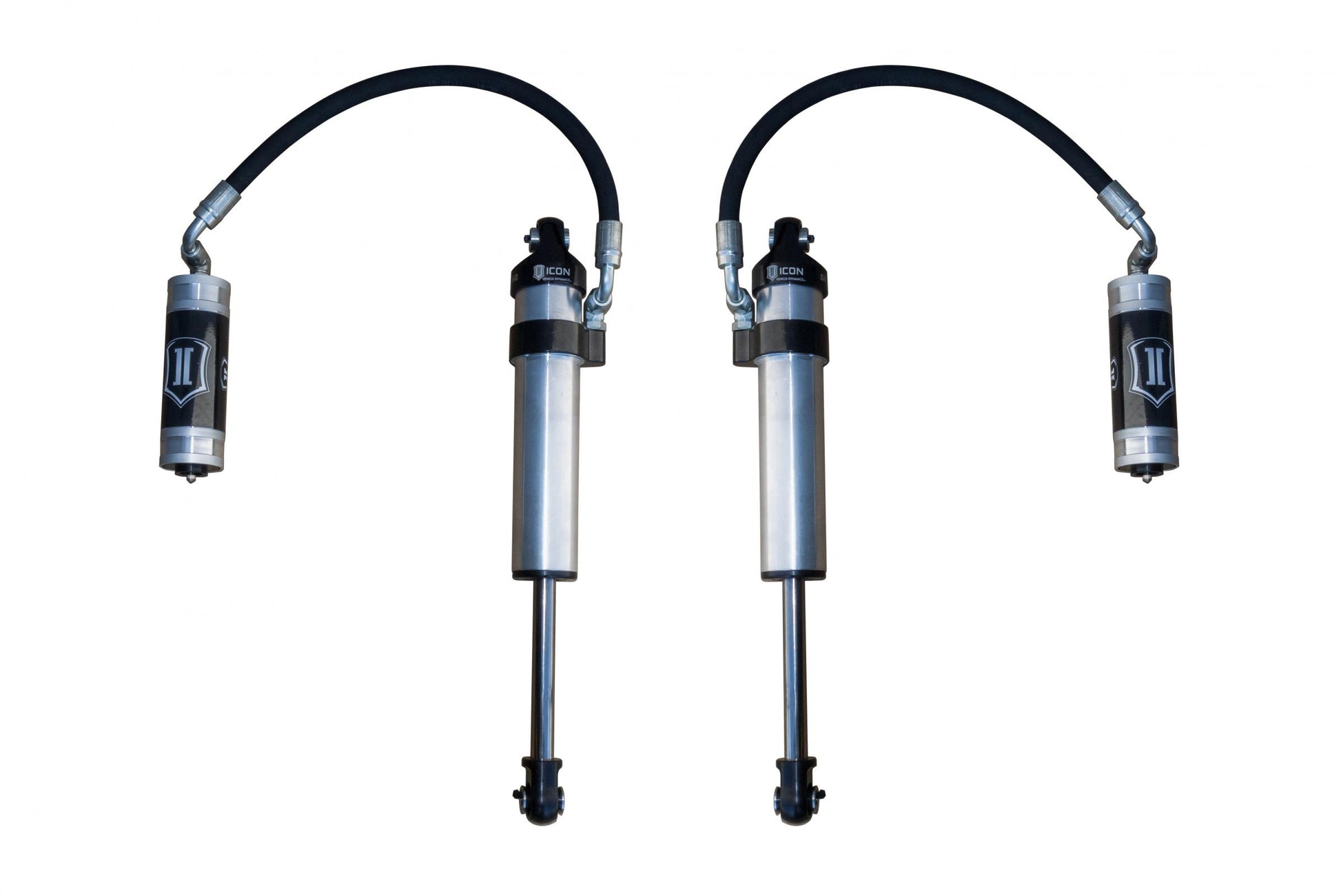 2003-2024 Toyota 4Runner 2005-2023 Toyota Tacoma 2007-2014 Toyota FJ Cruiser Front 2.5 Vs Stock Width Remote Reservoir Secondary Shocks Pair ICON Vehicle Dynamics