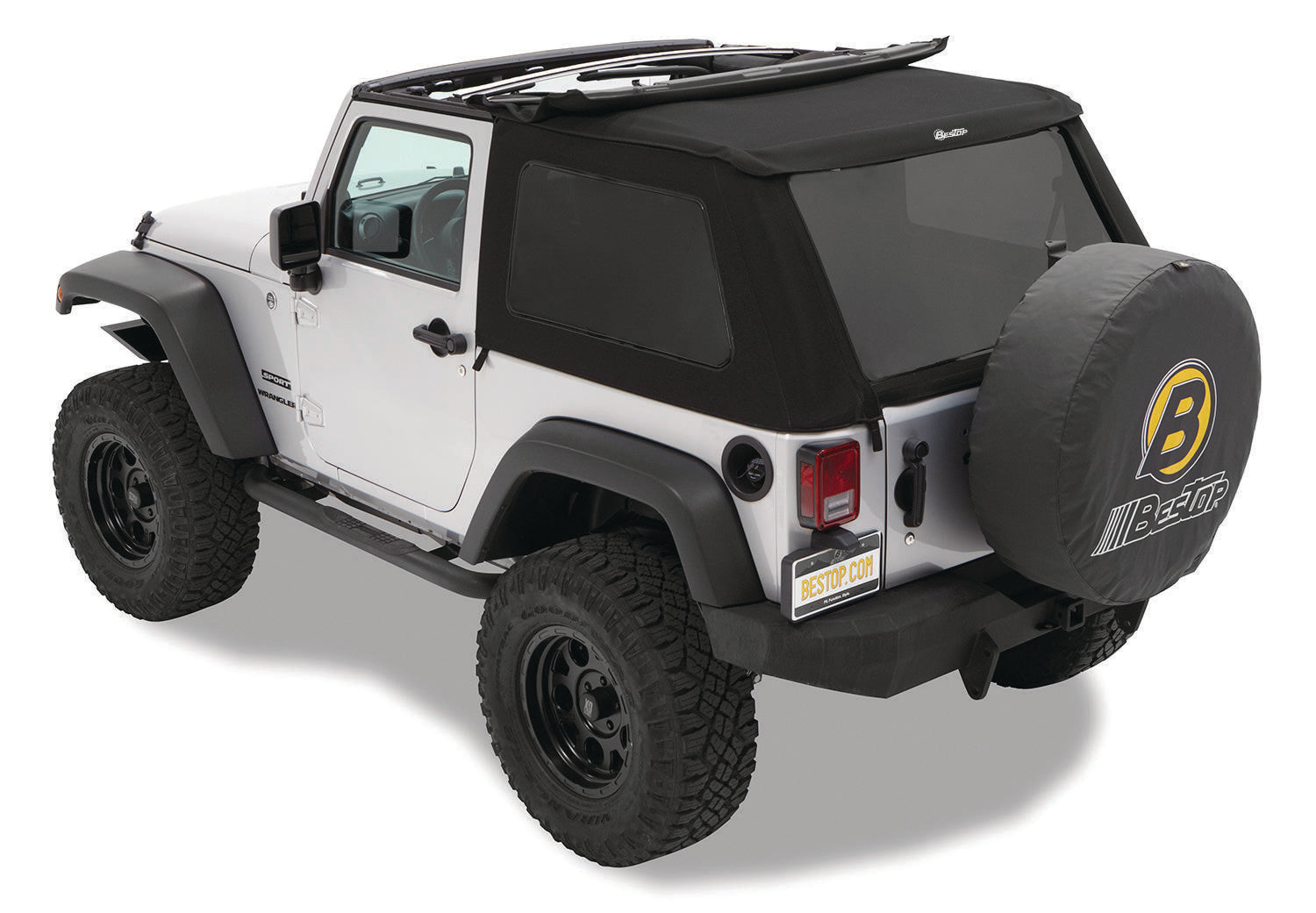 Bestop Replace-A-Top for Trektop Hardware For Jeep 2007-2018 Wrangler JK 2 Door Tinted Bestop