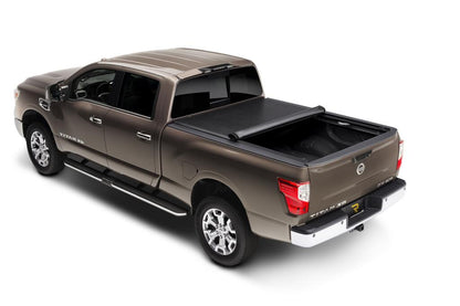 Lo Pro Tonneau Cover Black 2016-2024 Nissan Titan 5 Foot 7 Inch Bed Truxedo-2