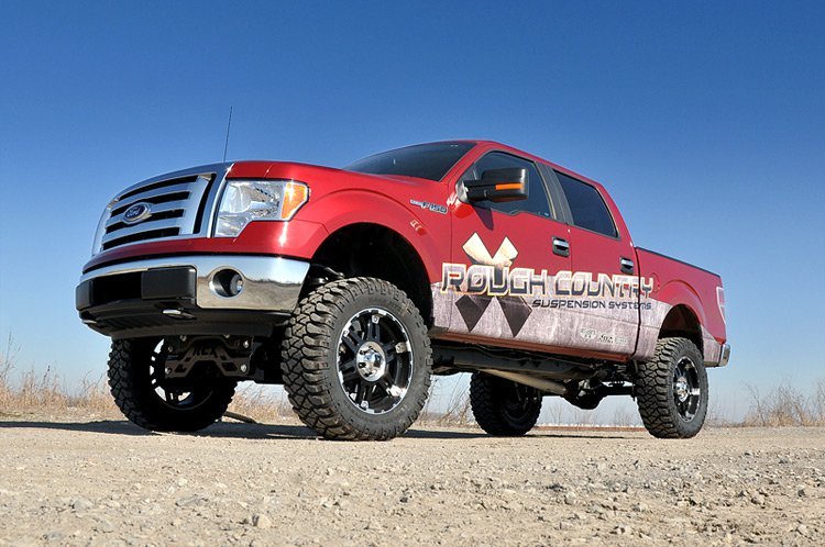 Rough Country 6 Inch Suspension Lift Kit Lifted N3 Struts 09-10 F-150 4WD Rough Country