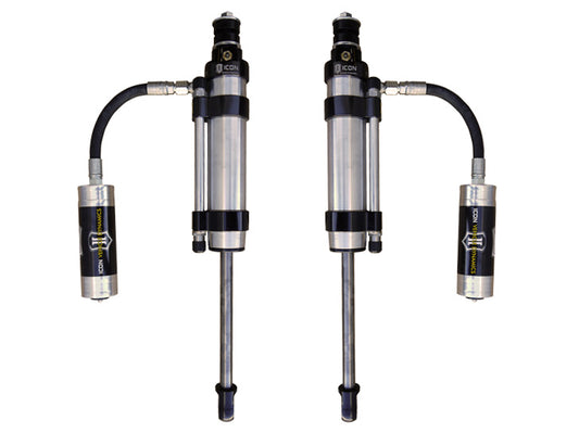 2005-2023 Toyota Tacoma 0-1.5 Inch Lift Rear 2.5 Omega Bypass Remote Reservoir Shocks Pair ICON Vehicle Dynamics