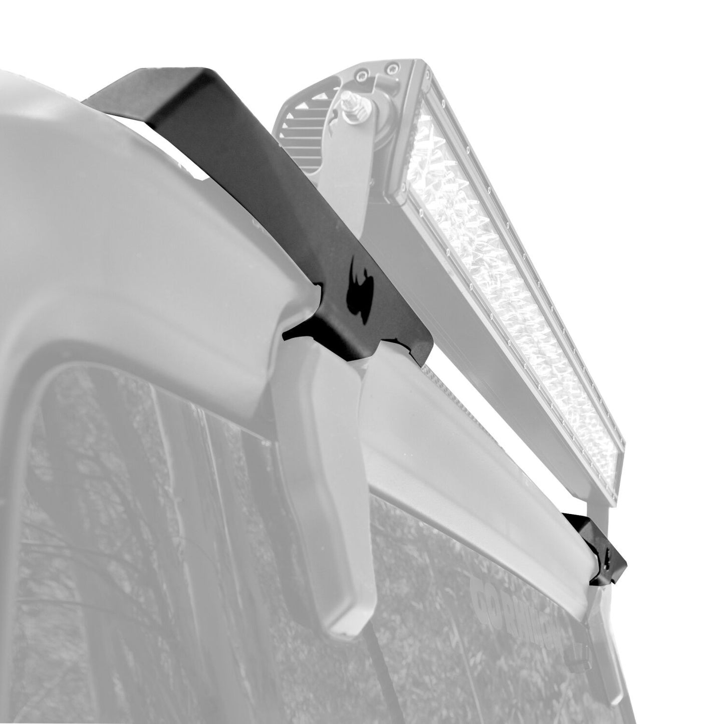 XE Hard Top Light Mount Single Cube 3 Inch x 3 Inch dual cube Textured Black 2018-2026 Jeep Wrangler JL 2020-2025 Jeep Gladiator Go Rhino-2