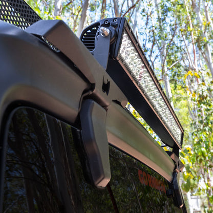 XE Hard Top Light Mount Single Cube 3 Inch x 3 Inch dual cube Textured Black 2018-2026 Jeep Wrangler JL 2020-2025 Jeep Gladiator Go Rhino-4