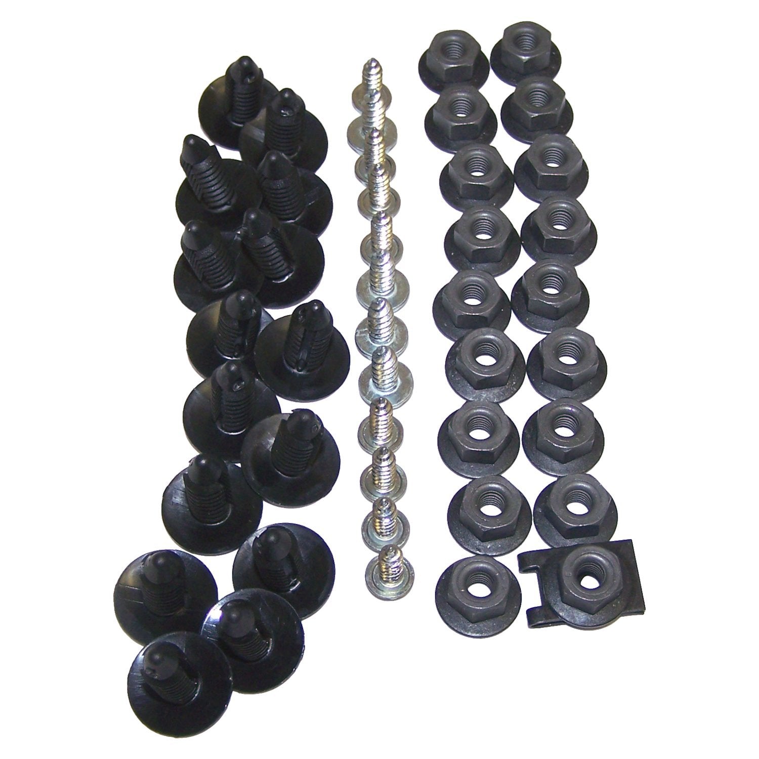 Front Fender Flare Hardware Kit for 1984-1994 Jeep XJ Cherokee and MJ Comanche Crown Automotive