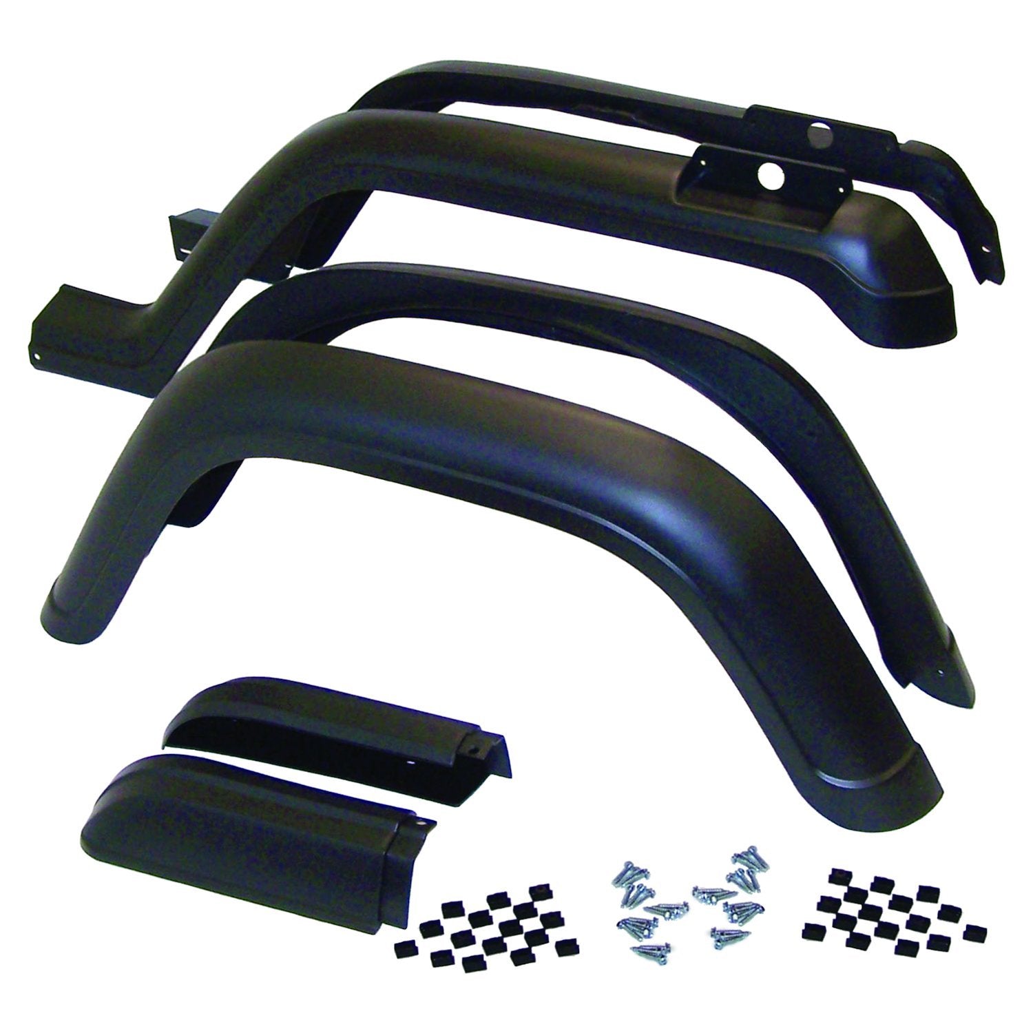 6-Piece Fender Flare Kit for 87-95 Jeep YJ Wrangler (Except Renegade) Crown Automotive