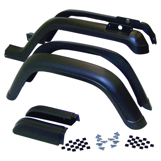 6-Piece Fender Flare Kit for 87-95 Jeep YJ Wrangler (Except Renegade) Crown Automotive