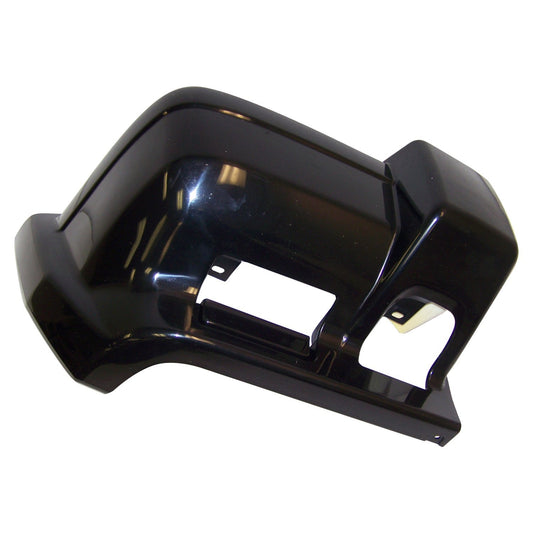 Front Right Bumper End Cap for 1997-2001 Jeep XJ Cherokee, Flat Black Finish Crown Automotive