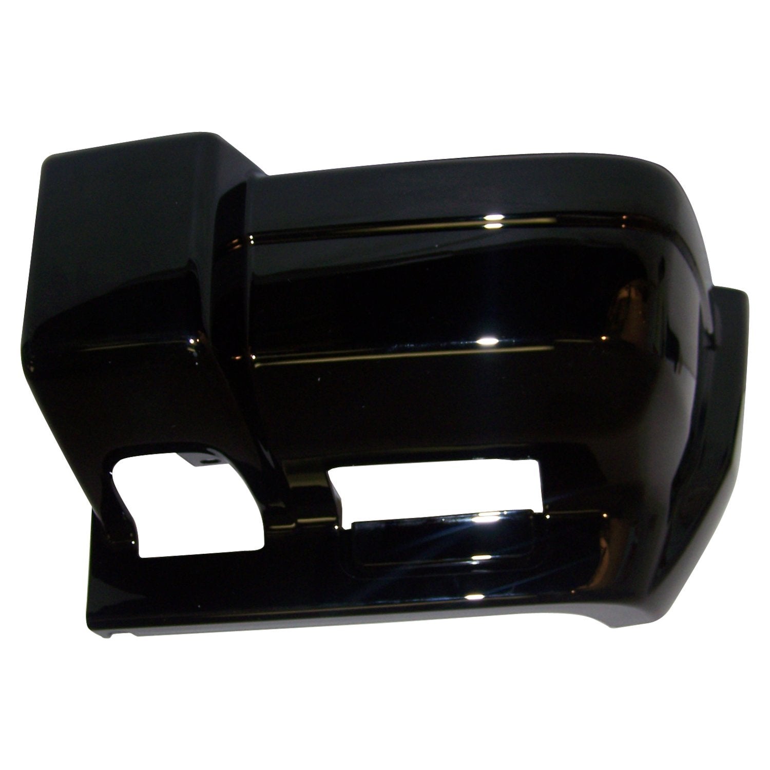 Front Left Bumper End Cap for 1997-2001 Jeep XJ Cherokee, Gloss Black Finish Crown Automotive