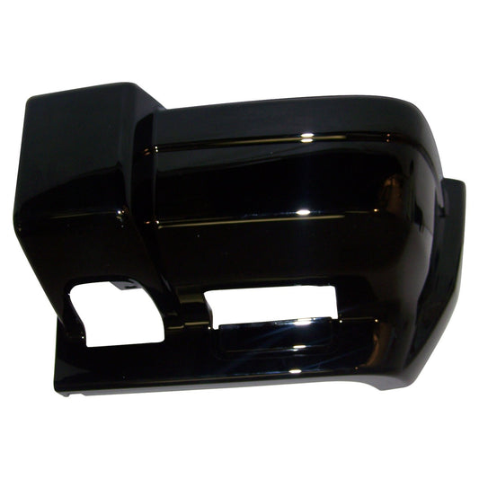 Front Left Bumper End Cap for 1997-2001 Jeep XJ Cherokee, Gloss Black Finish Crown Automotive