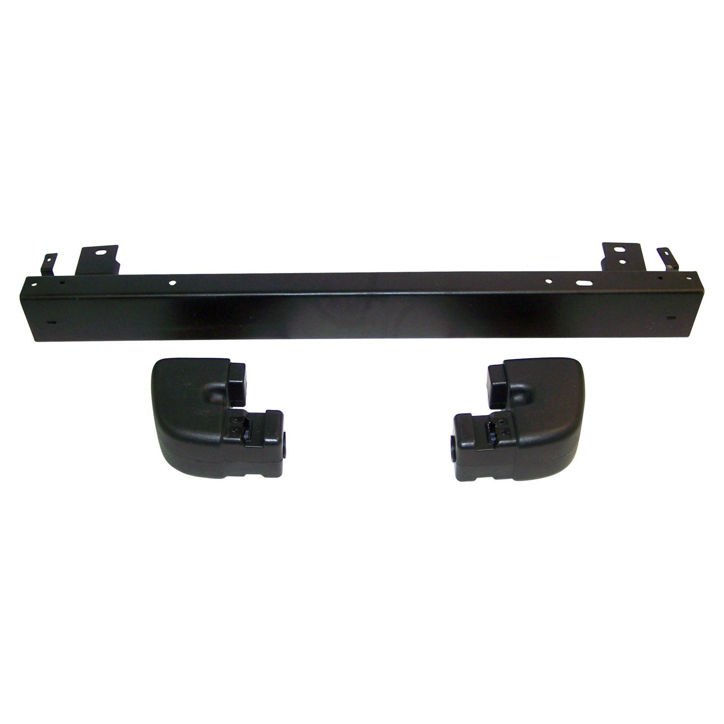 Black Rear Bumper & End Cap Kit for 97-06 Jeep TJ Wrangler, USA Only Crown Automotive