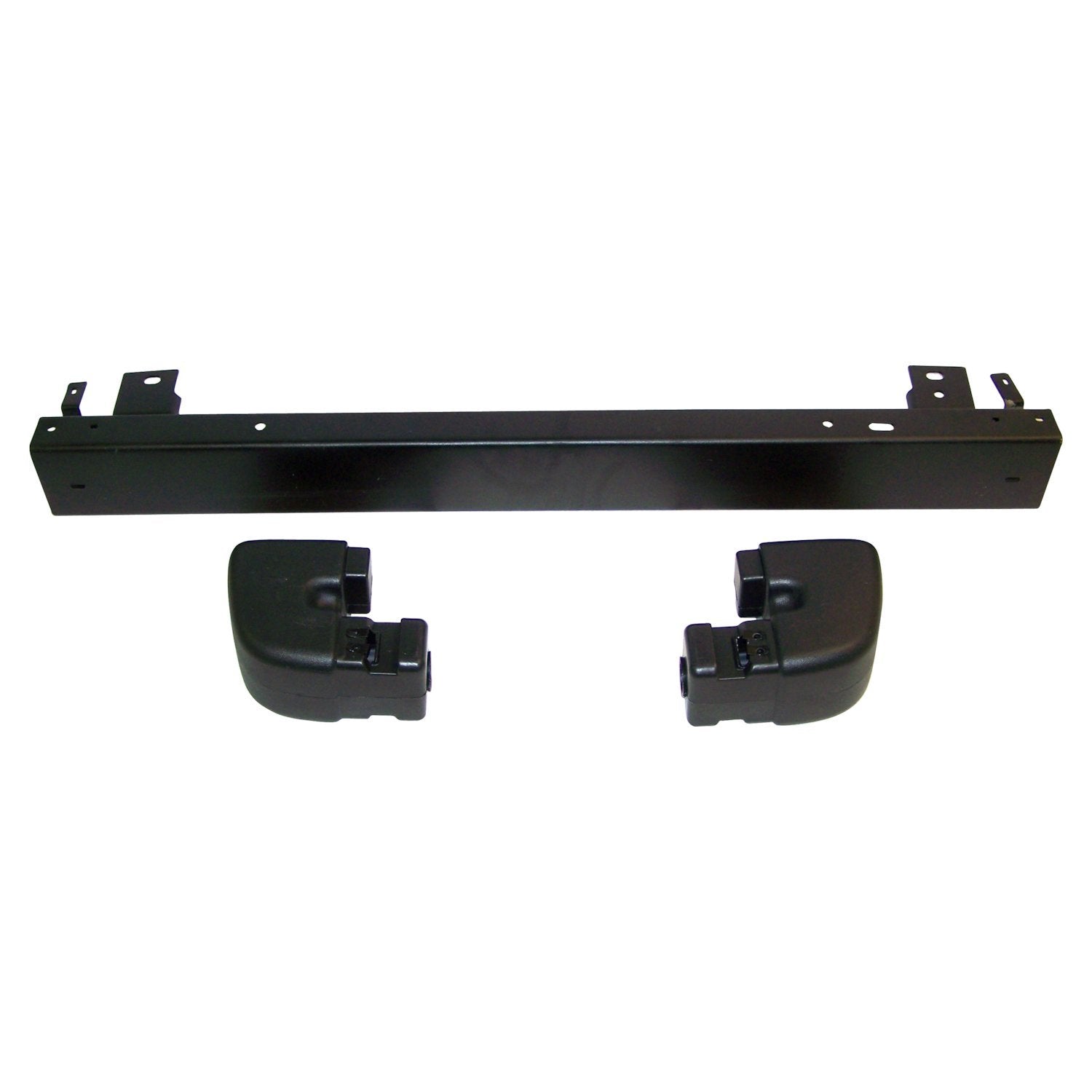 Black Rear Bumper & End Cap Kit for 97-06 Jeep TJ Wrangler, USA Only Crown Automotive