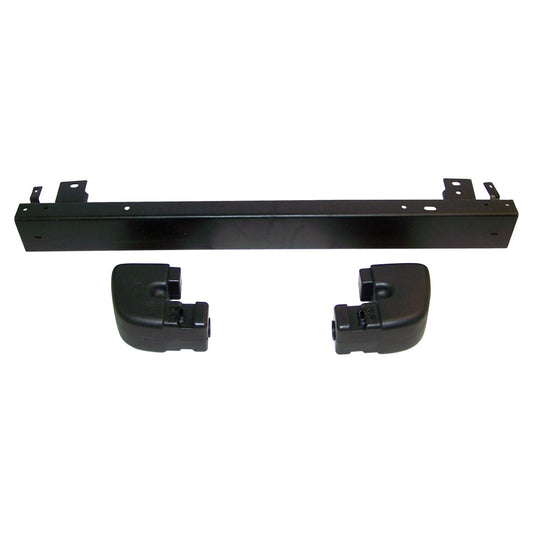 Black Rear Bumper & End Cap Kit for 97-06 Jeep TJ Wrangler, USA Only Crown Automotive