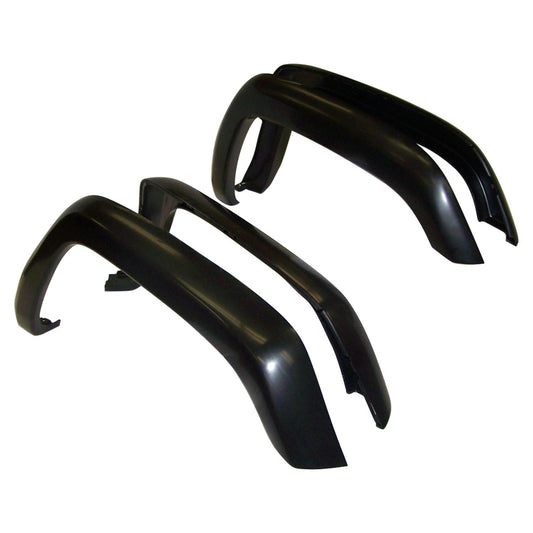 4-Piece Black Gloss Fender Flare Kit for 1997-2001 Jeep XJ Cherokee Crown Automotive