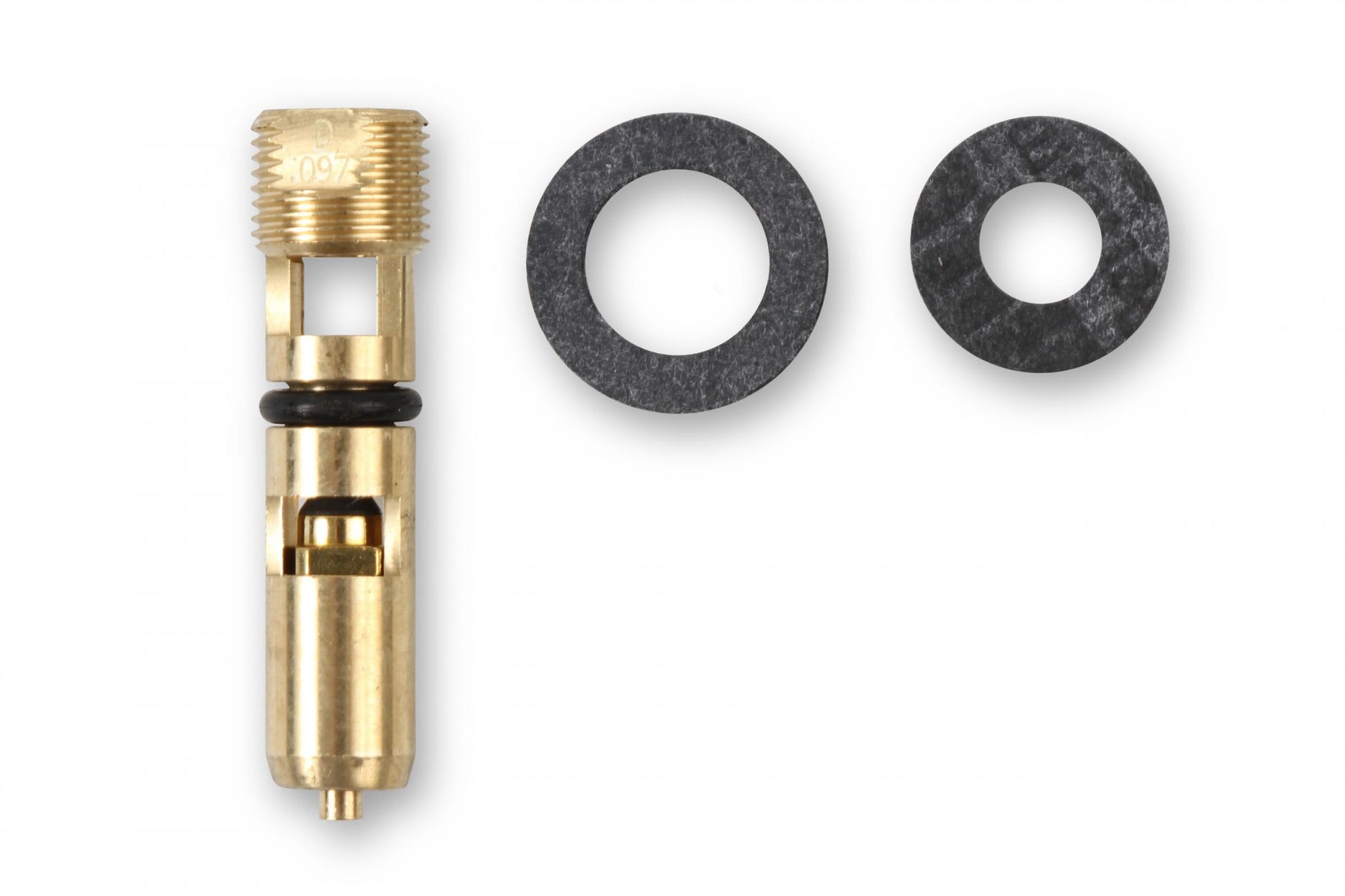 Inlet Needle Viton Inlet Needle Viton Tip 0.097 Seat Size, Adjustable (viton Is a Registered Trademark of Dupont Performance Elastomers) Holley